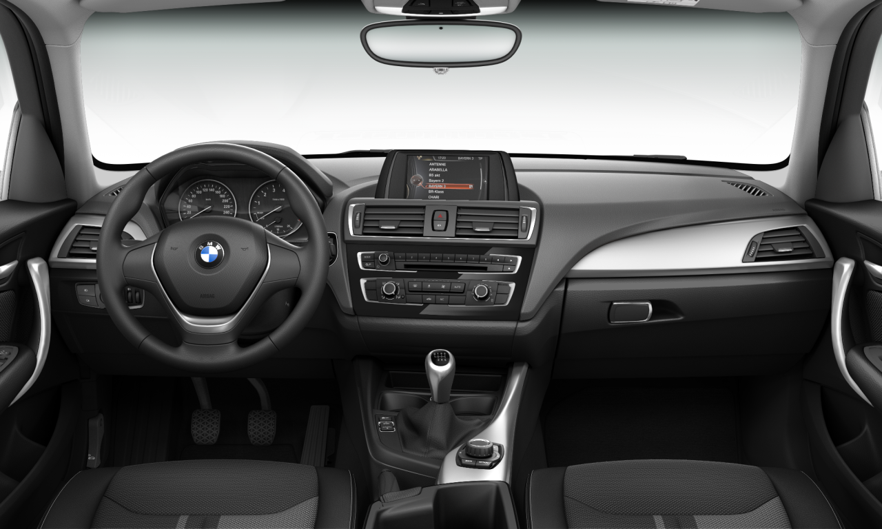 Interior of 2015 BMW 118i (F20 (MUE)), VIN WBA1R51070P699329