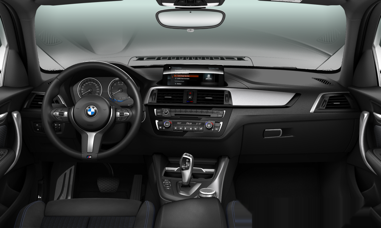 Interior of 2018 BMW 118i (F20 (MUE)), VIN WBA1R510807B09500