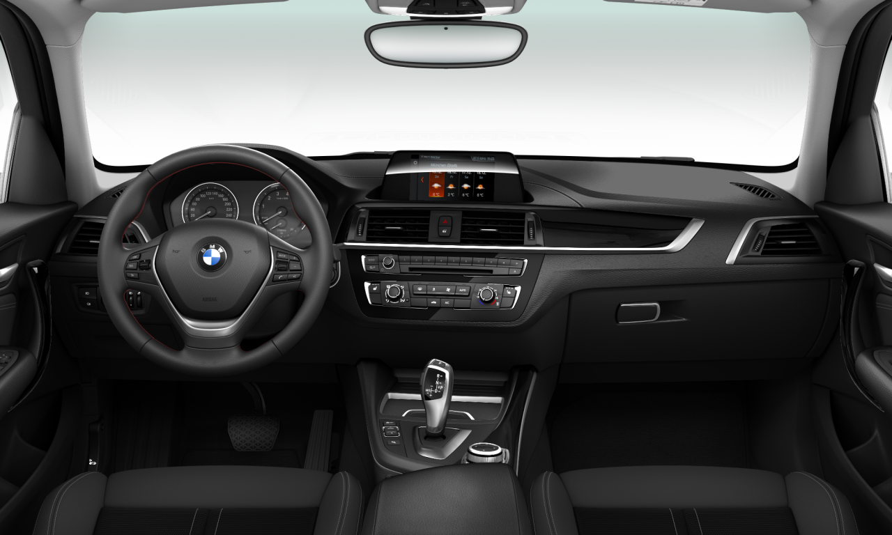 Interior of 2018 BMW 118i (F20 (MUE)), VIN WBA1R510X07B09286