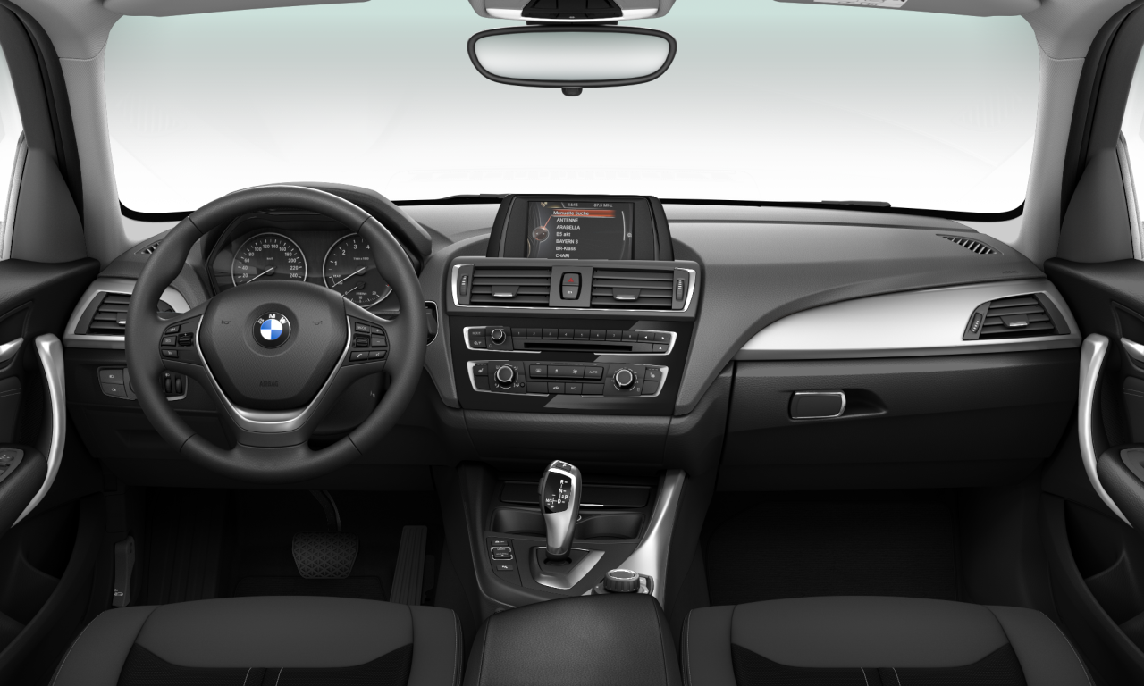 Interior of BMW 118i (F20 (MUE)), VIN WBA1R510X0V915086