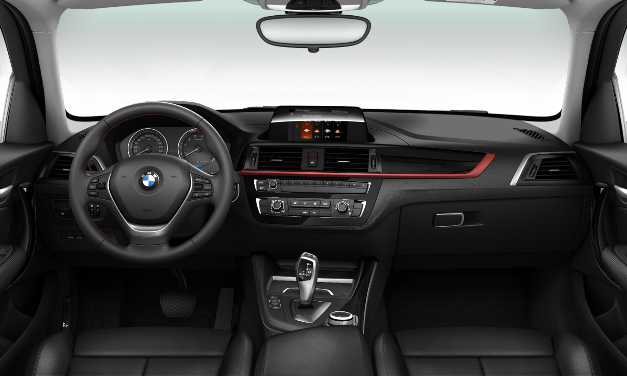 Interior of 2018 BMW 118i (F20 (MUE)), VIN WBA1R520407A97019