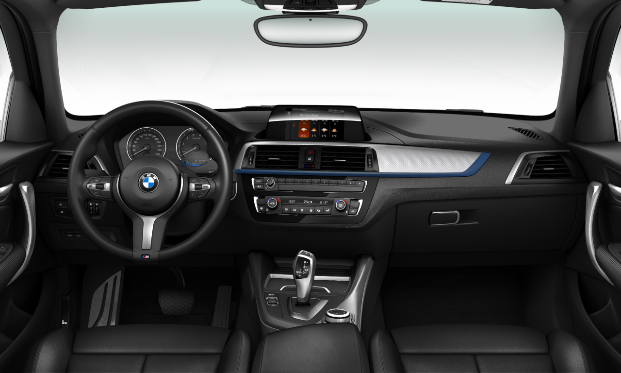 Interior of BMW 120i (F20 (MUE)), VIN WBA1S120207A27709