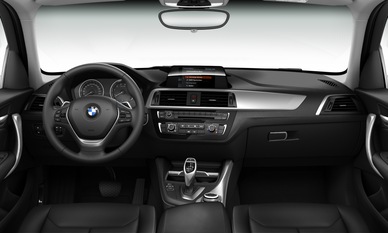 Interior of BMW 120i (F20 (MUE)), VIN WBA1S120807A27438