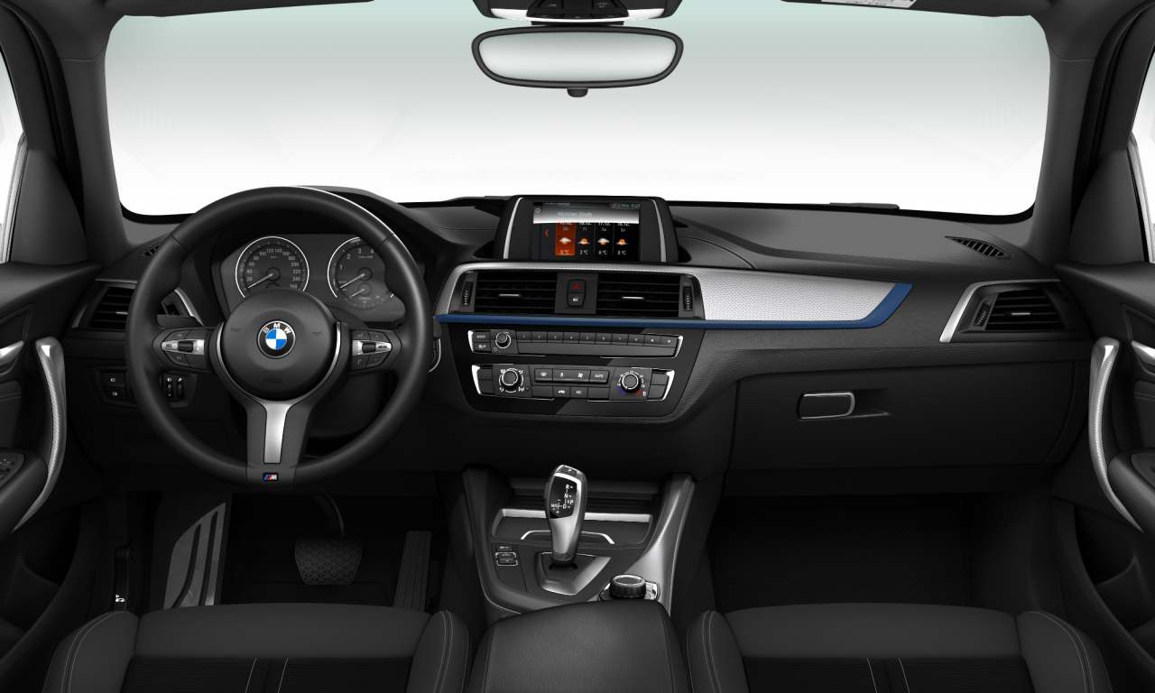 Interior of 2019 BMW 125i (F20 (MUE)), VIN WBA1S310507D50066