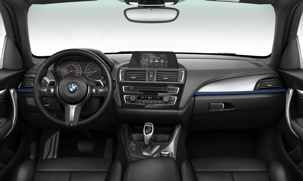 Interior of BMW 125i (F20 (MUE)), VIN WBA1S32050V801150