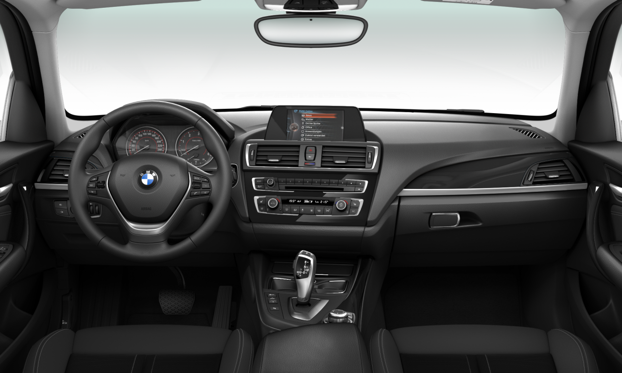 Interior of BMW 118d (F20 (MUE)), VIN WBA1S51040P765033
