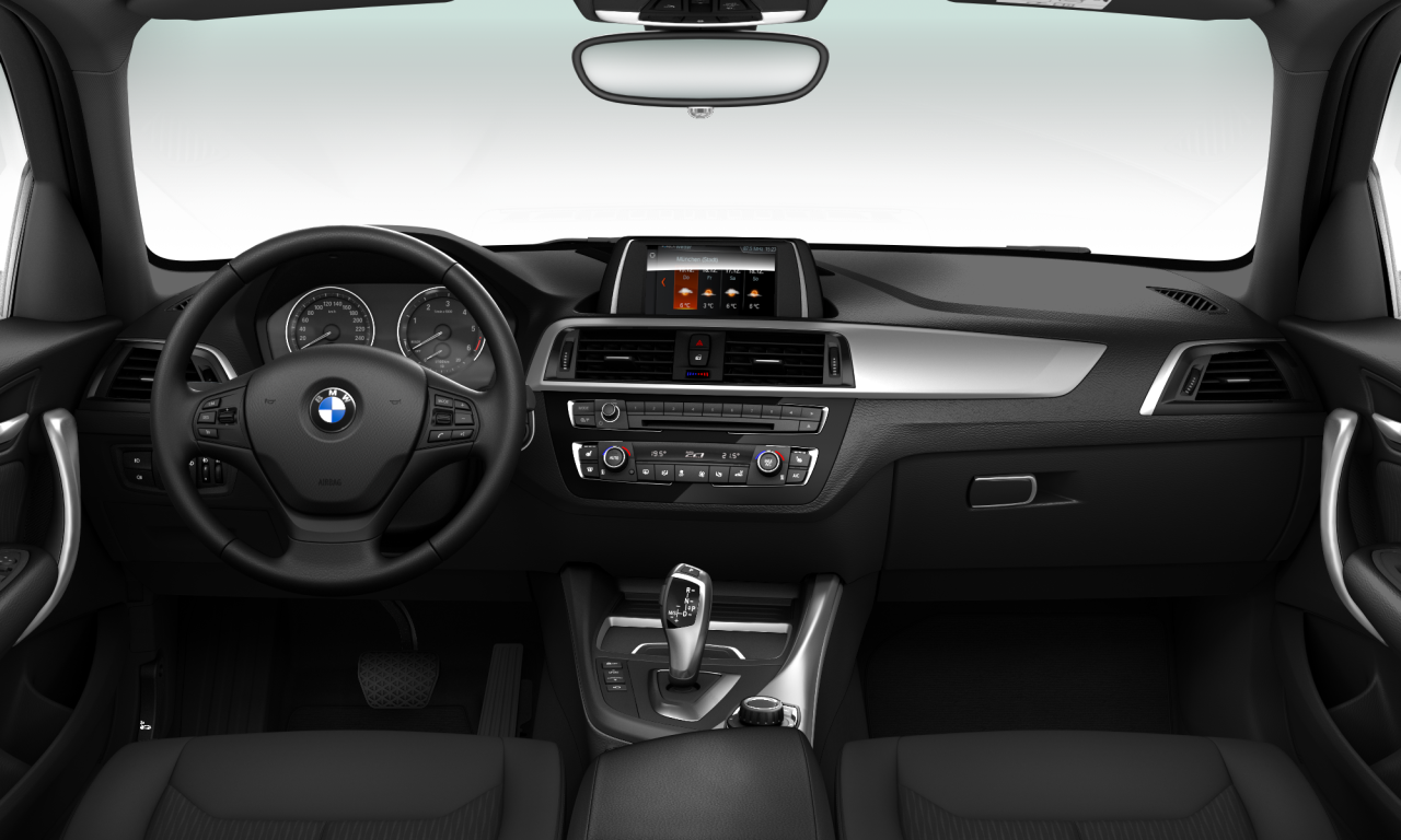 Interior of BMW 118d (F20 (MUE)), VIN WBA1S5104JV994325