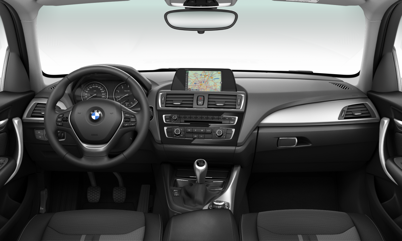 Interior of BMW 114d (F20 (MUE)), VIN WBA1V510X0V383009
