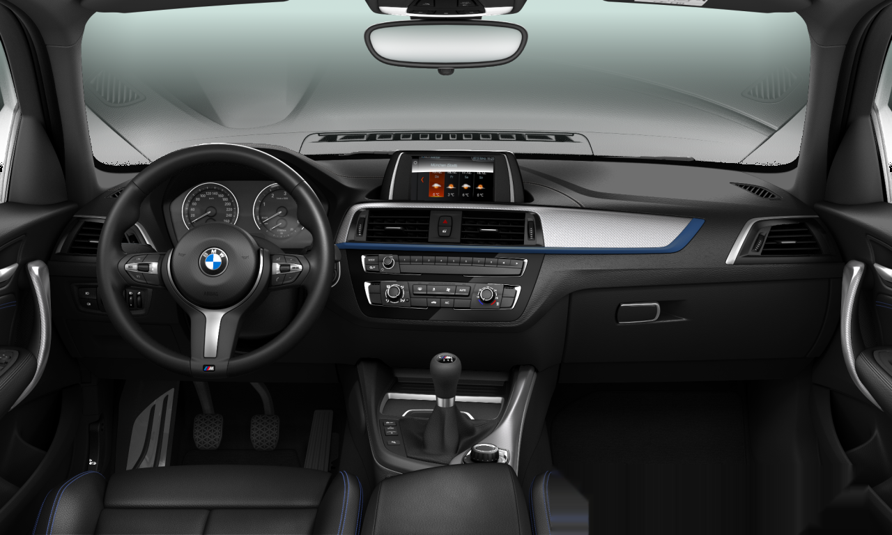 Interior of BMW 116d (F20 (MUE)), VIN WBA1V710907B55943
