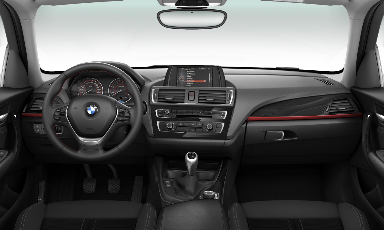 Interior of BMW 116d effdyn edition (F20 (MUE)), VIN WBA1V910305D73092