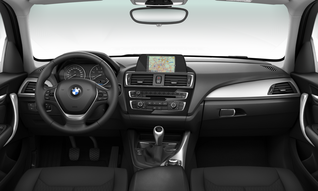 Interior of BMW 116d effdyn edition (F20 (MUE)), VIN WBA1V910705B15240