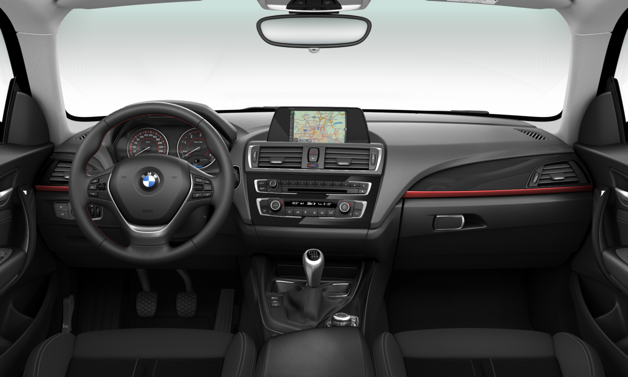 Interior of 2015 BMW 118d (F21 (MUE)), VIN WBA1W510605B97404
