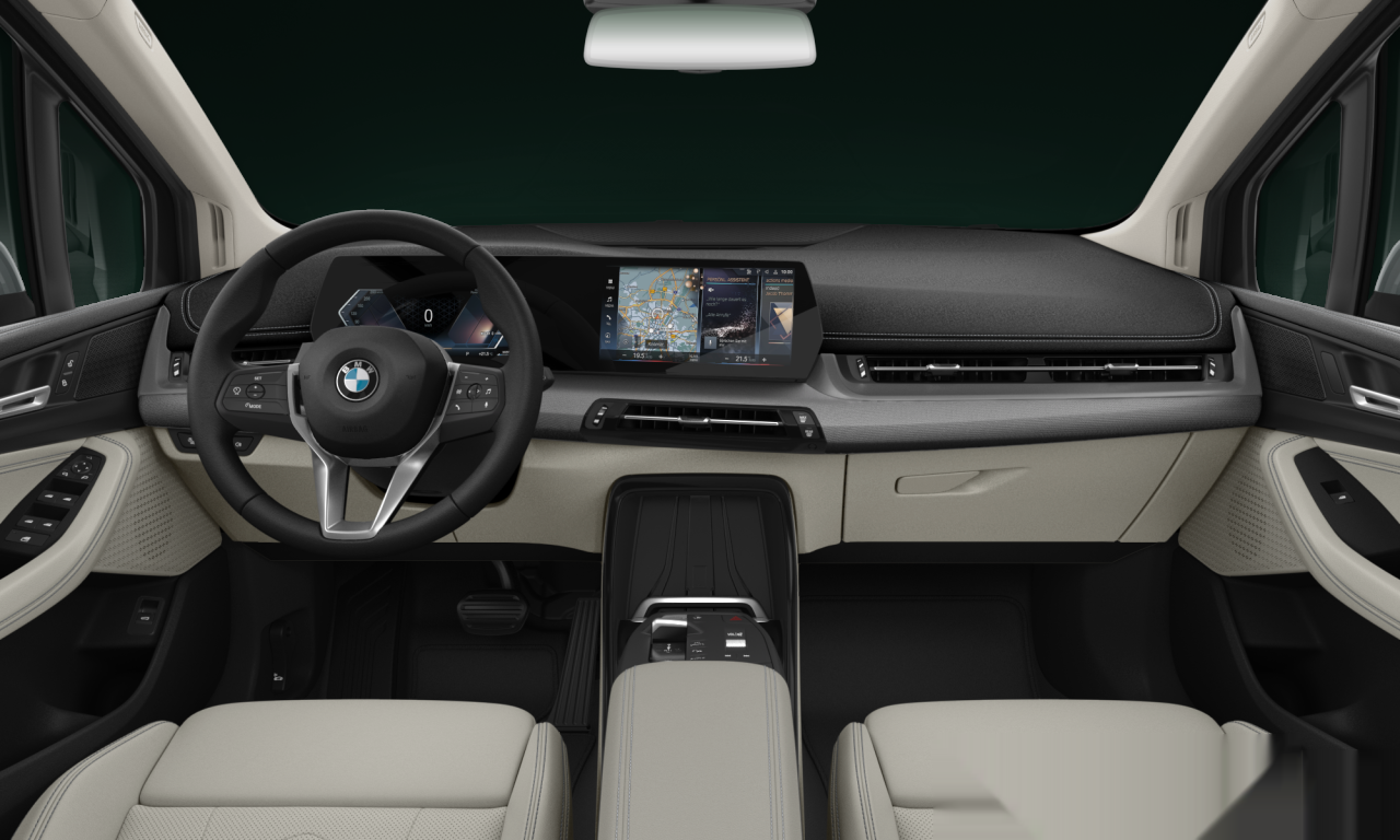 Interior of 2023 BMW 218i (U06), VIN WBA21BX0107M30745
