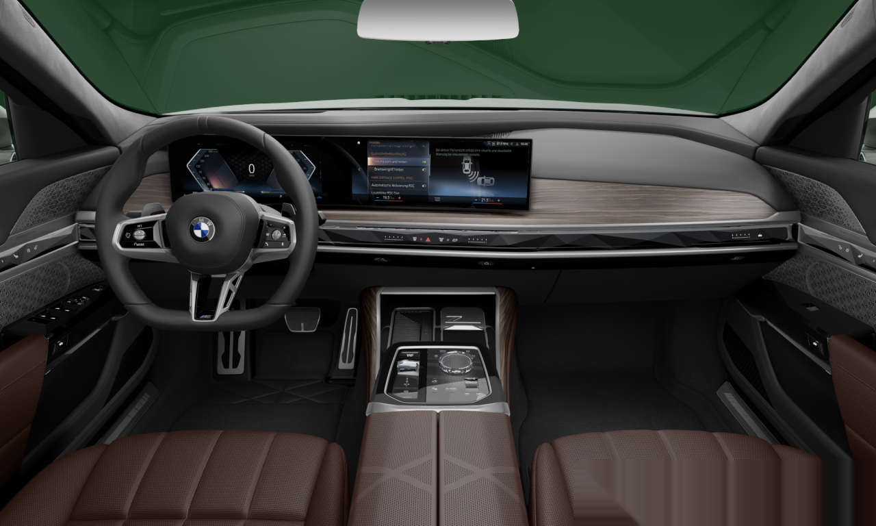 Interior of 2022 BMW 740i (G70), VIN WBA21EH00PCK98353