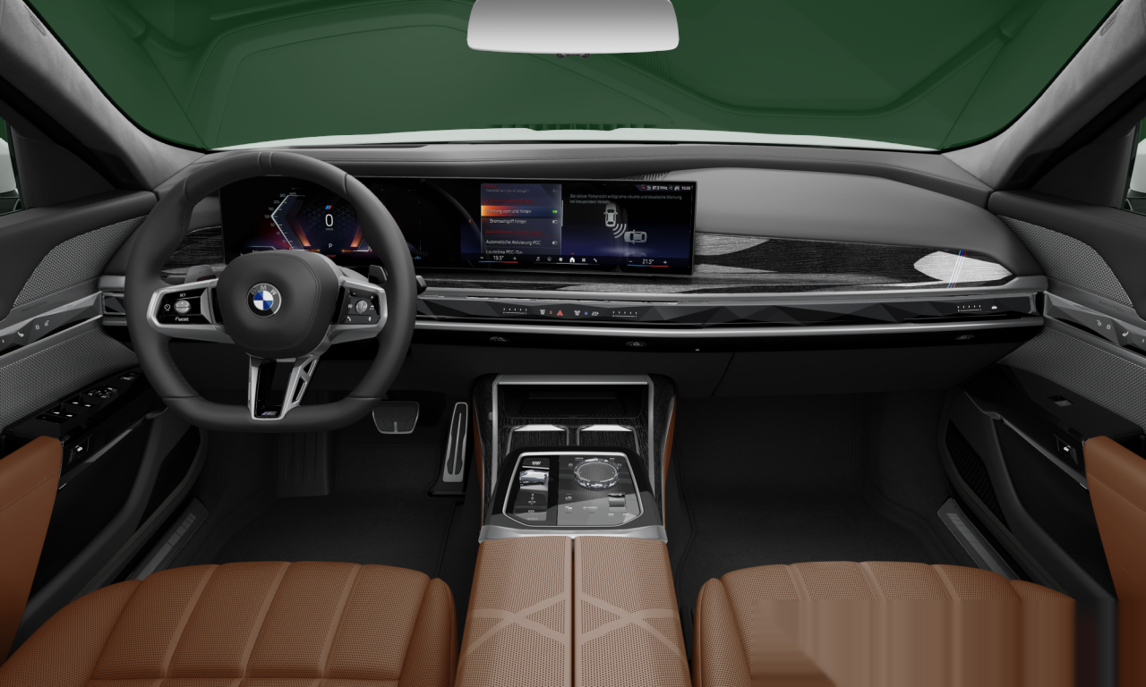 Interior of BMW 740i (G70), VIN WBA21EH03TCV86300