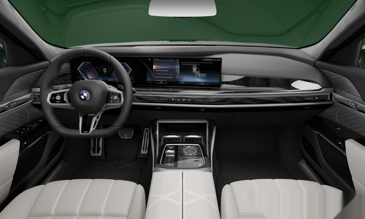 Interior of BMW 740d xDrive (G70), VIN WBA21EJ080CM26998