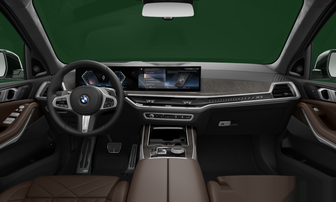 Interior of 2022 BMW X7 xDrive40i (G07 (MUE)), VIN WBA21EM03P9R10578