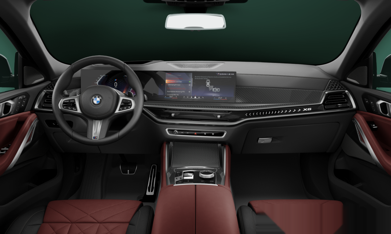 Interior of 2025 BMW X6 xDrive40d M Sport (G06 (MUE)), VIN WBA21EY0309276172