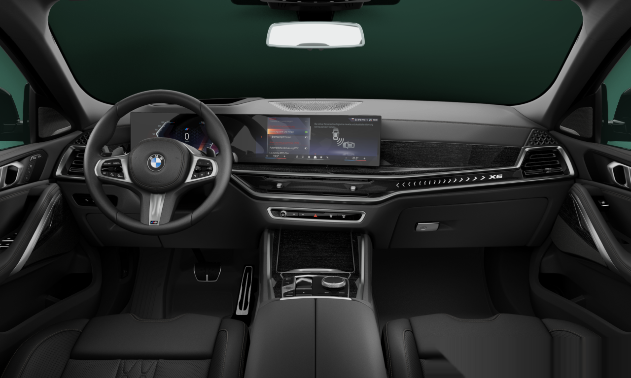 Interior of 2025 BMW X6 xDrive40d M Sport (G06 (MUE)), VIN WBA21EY0809045302