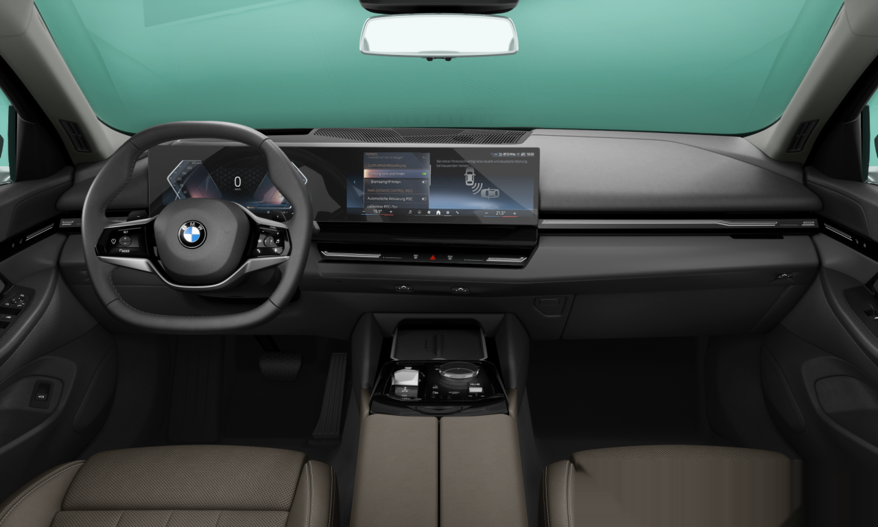 Interior of 2023 BMW 520i (G60), VIN WBA21FJ00RCP44701