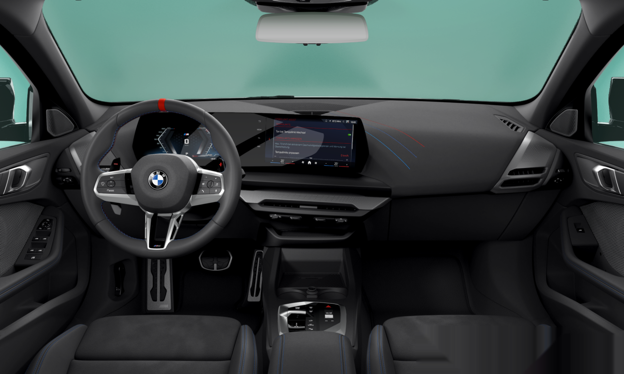 Interior of BMW M135 xDrive (F70), VIN WBA21GE0107T23713