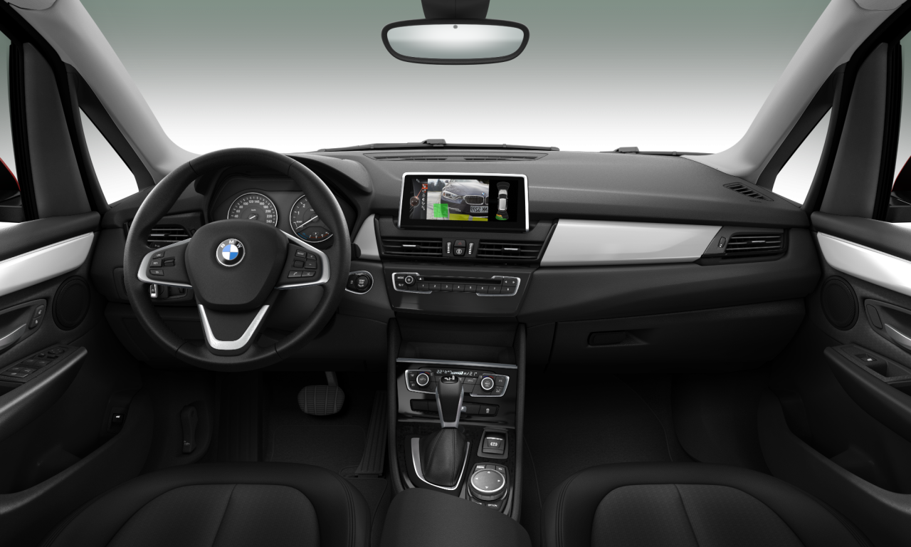 Interior of BMW 218i (F45), VIN WBA2A32020V458806
