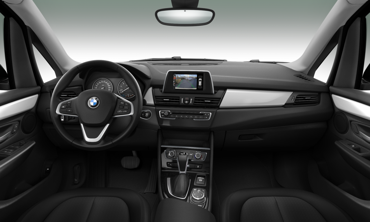 Interior of BMW 218i (F45), VIN WBA2A32070V464651