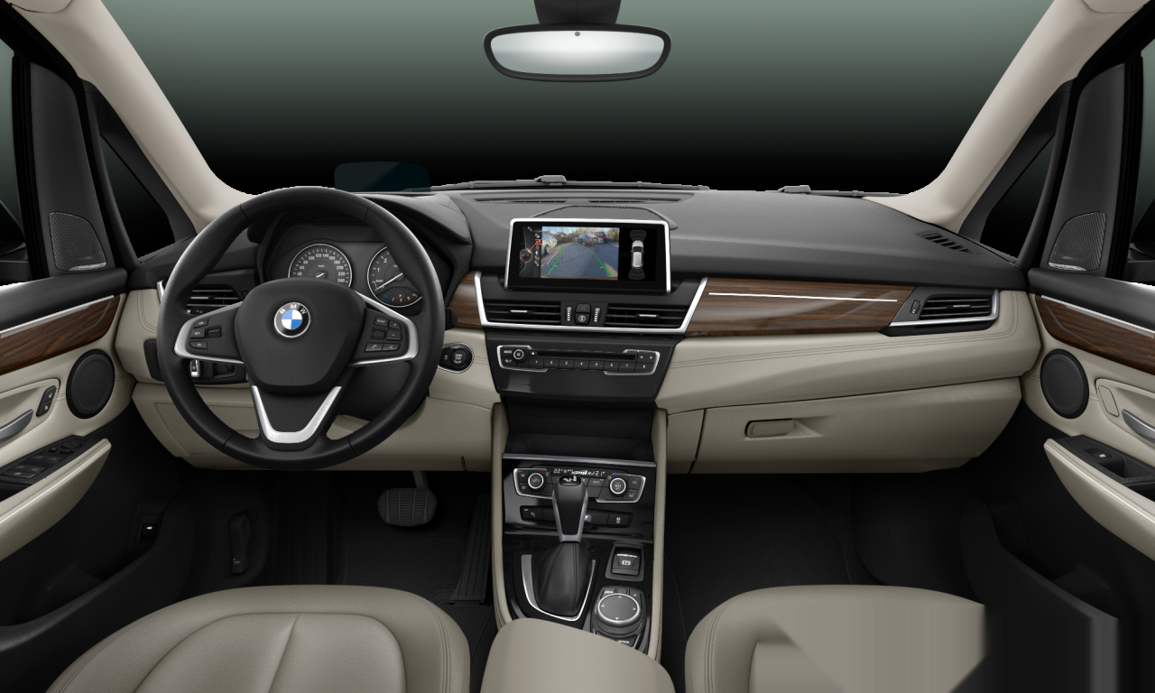 Interior of BMW 220i (F45), VIN WBA2A52030V495035