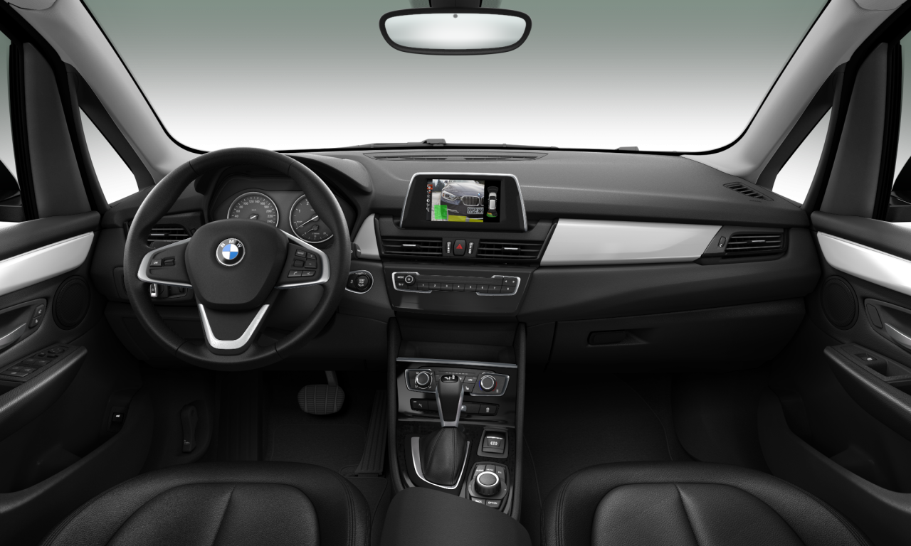 Interior of BMW 218d (F45), VIN WBA2C1100GV703662