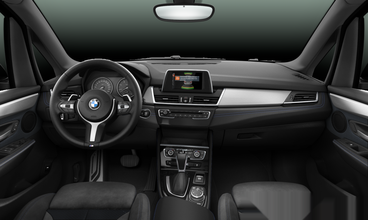 Interior of BMW 218d (F45), VIN WBA2C11010V900880