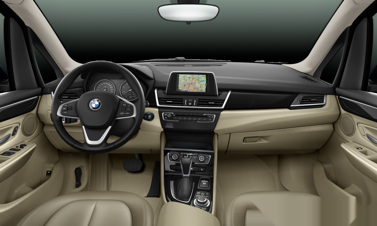 Interior of 2016 BMW 218d (F45), VIN WBA2C11020V702809
