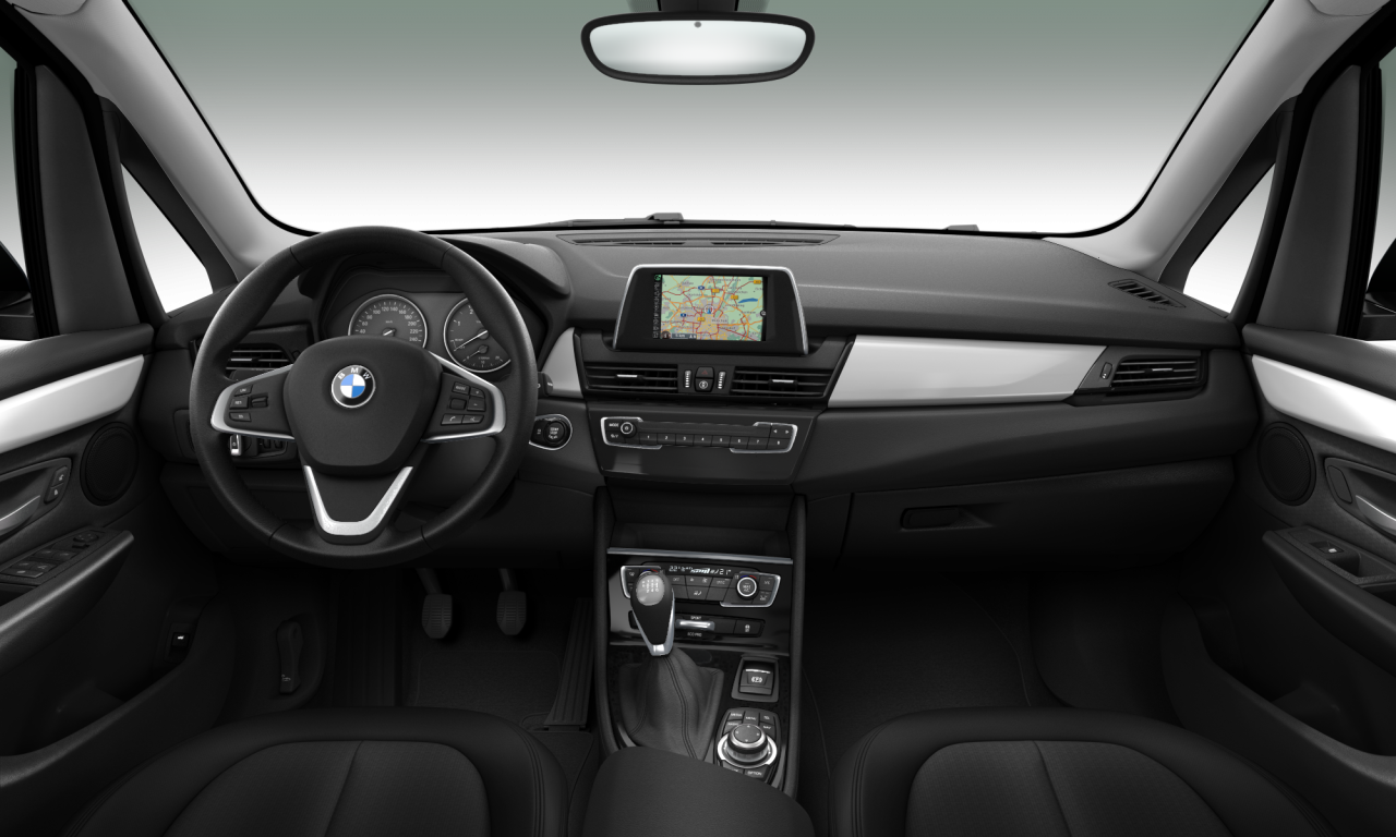Interior of BMW 218d (F45), VIN WBA2C11070V519485