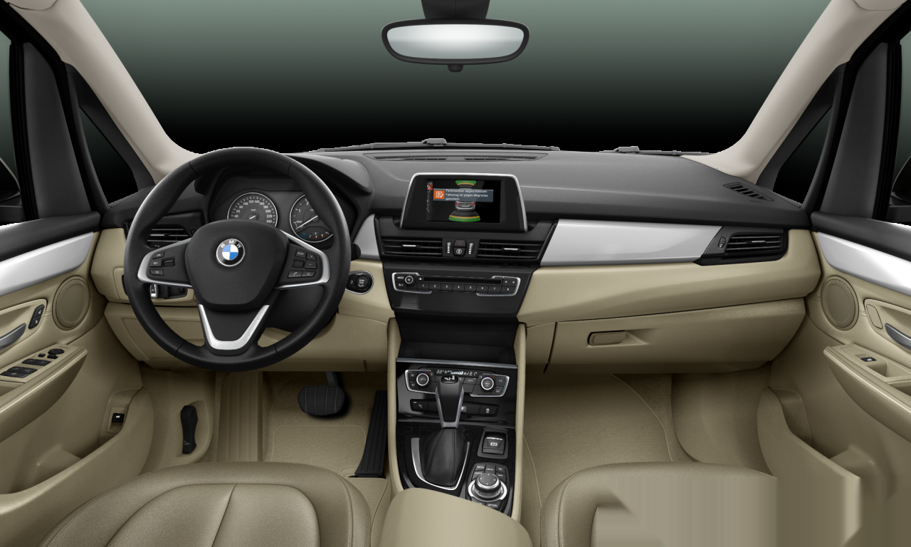 Interior of 2016 BMW 218d (F45), VIN WBA2C11070V702336