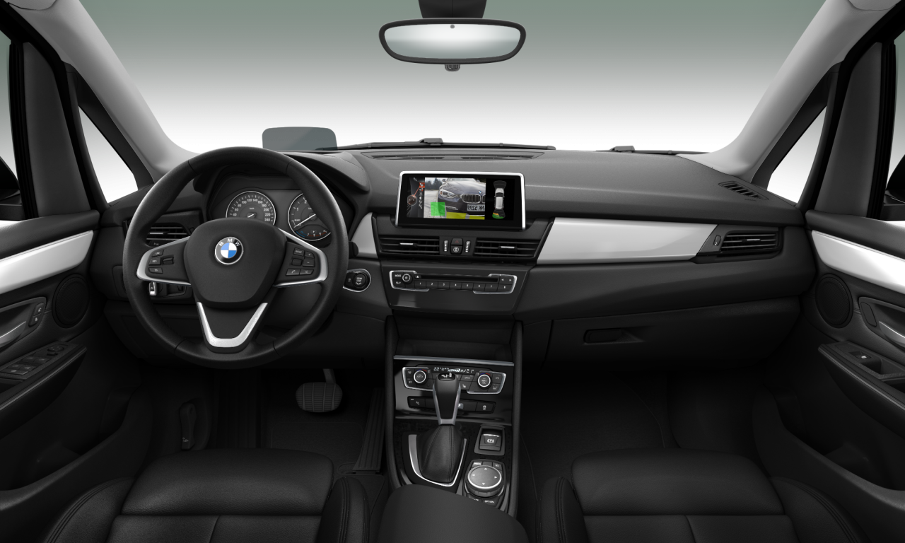 Interior of BMW 218d (F45), VIN WBA2C11080V484049