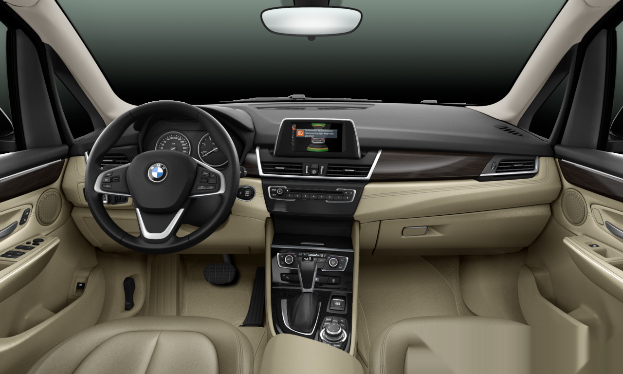 Interior of 2014 BMW 218d (F45), VIN WBA2C110X0V335089