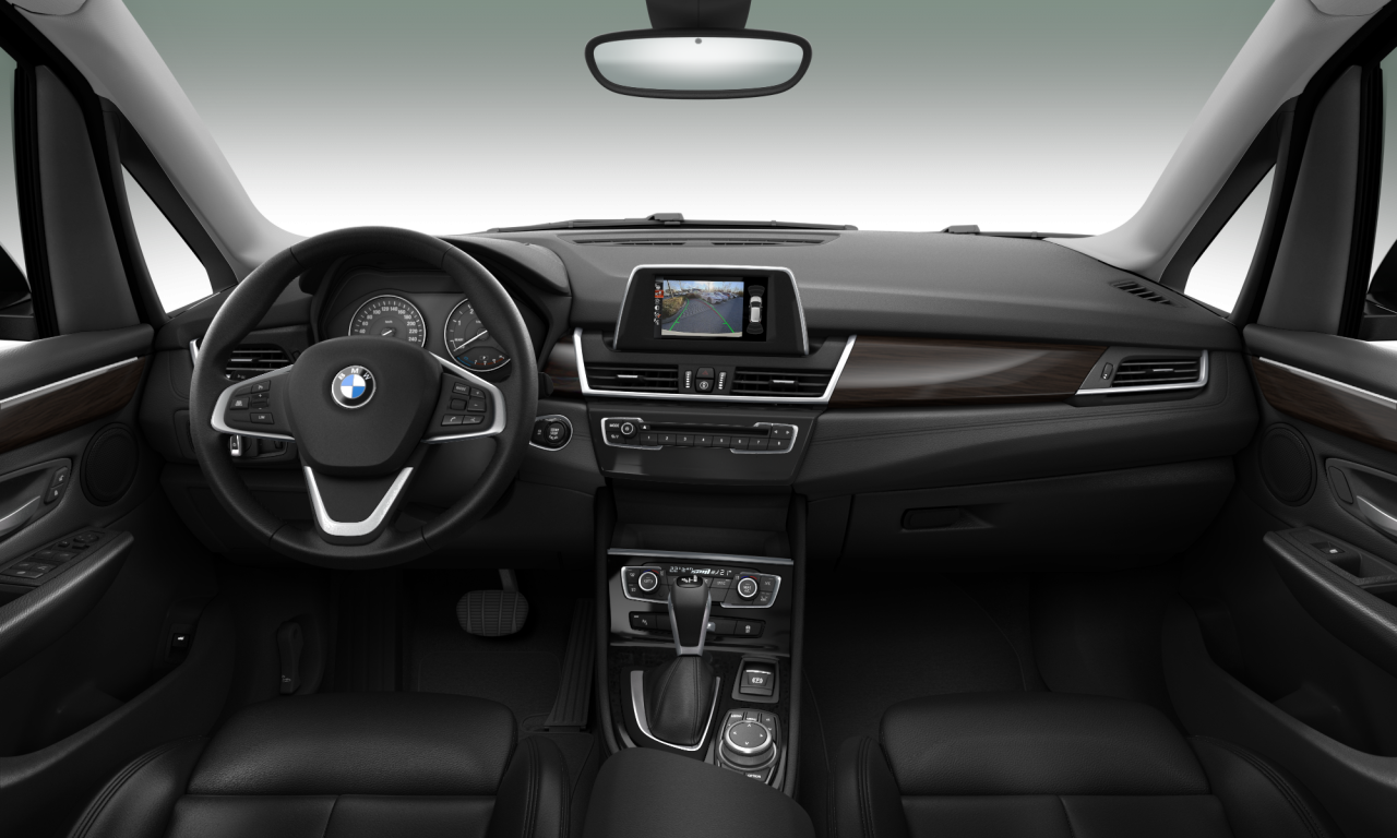Interior of BMW 218d (F45), VIN WBA2C12010V777371