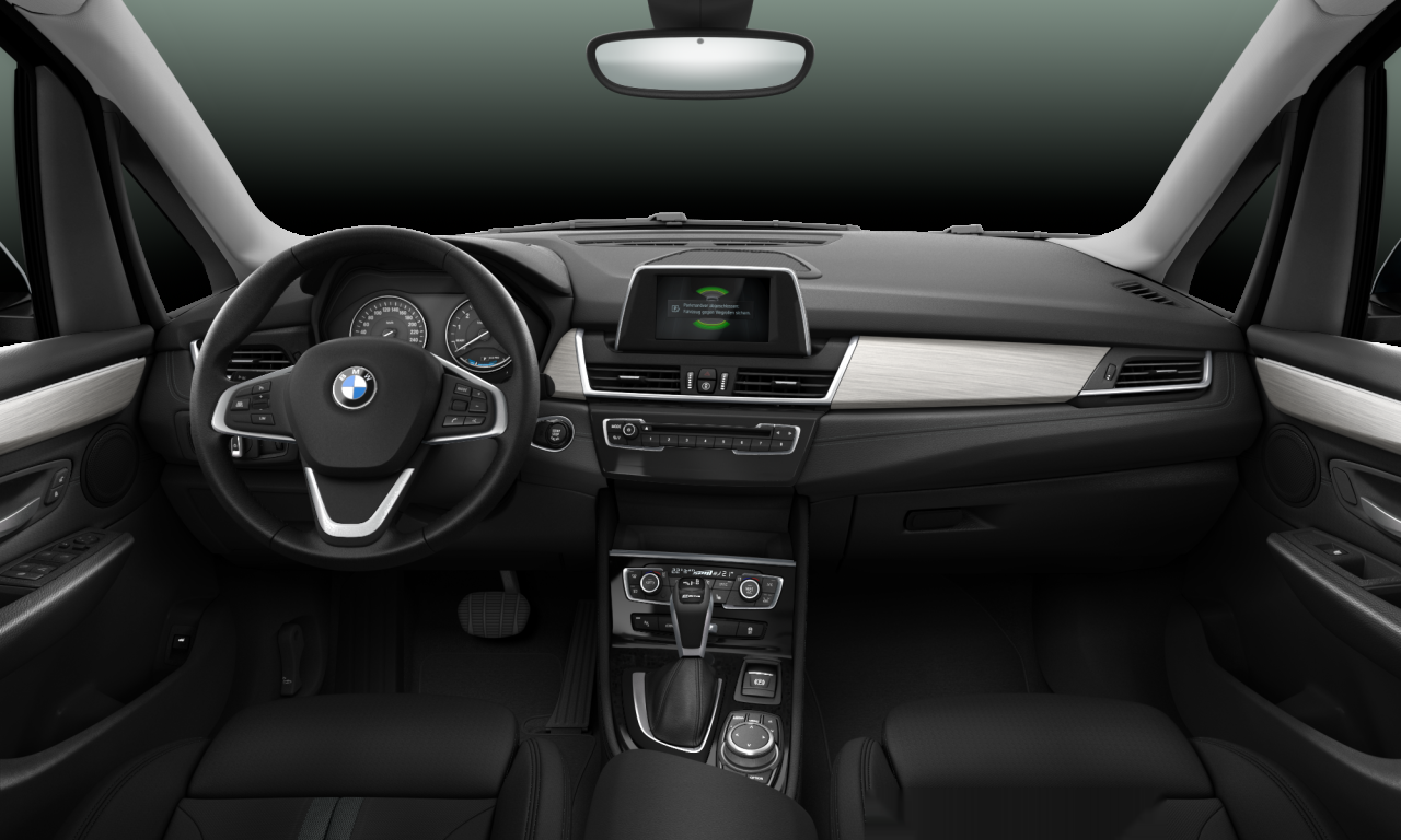 Interior of BMW 225xe (F45), VIN WBA2C710X0V934545