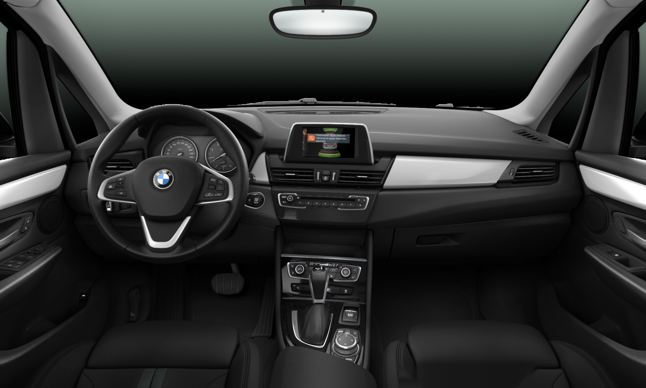 Interior of BMW 218d (F46), VIN WBA2E510705G51845