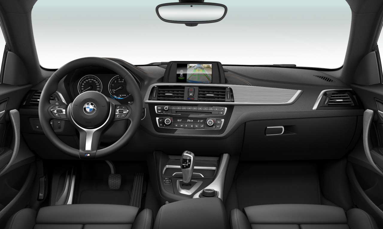 Interior of BMW 218i (F22 (MUE)), VIN WBA2H3102JVD54074