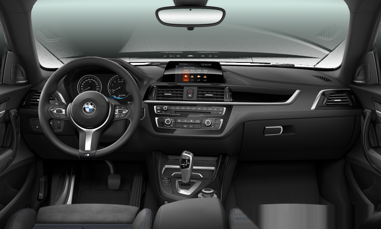 Interior of BMW 218i (F22 (MUE)), VIN WBA2H320207E69548