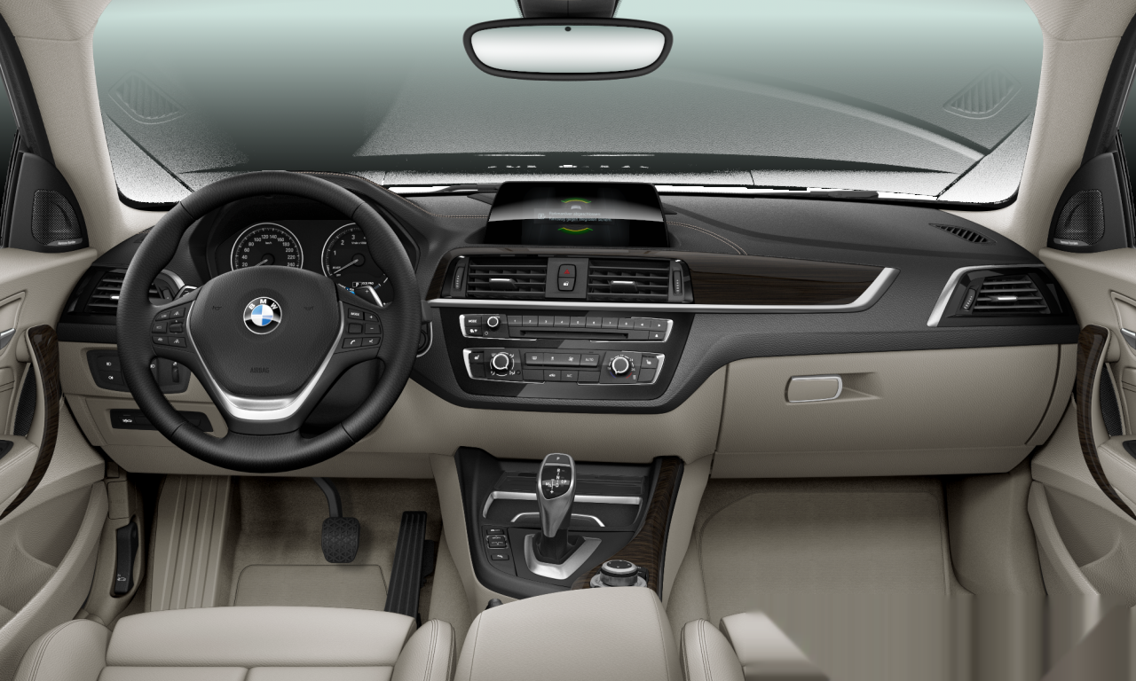 Interior of BMW 220i (F22 (MUE)), VIN WBA2H51010VD24378