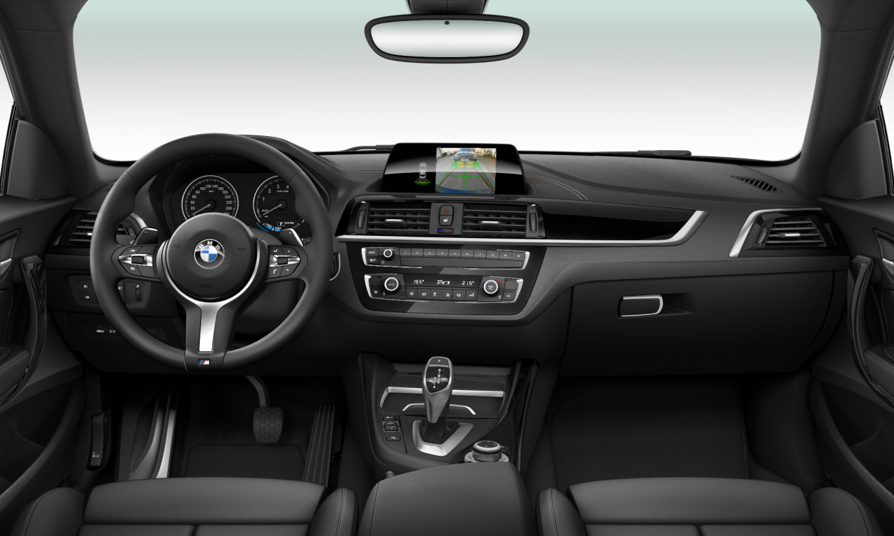 Interior of BMW 220i (F22 (MUE)), VIN WBA2H52070VD46948