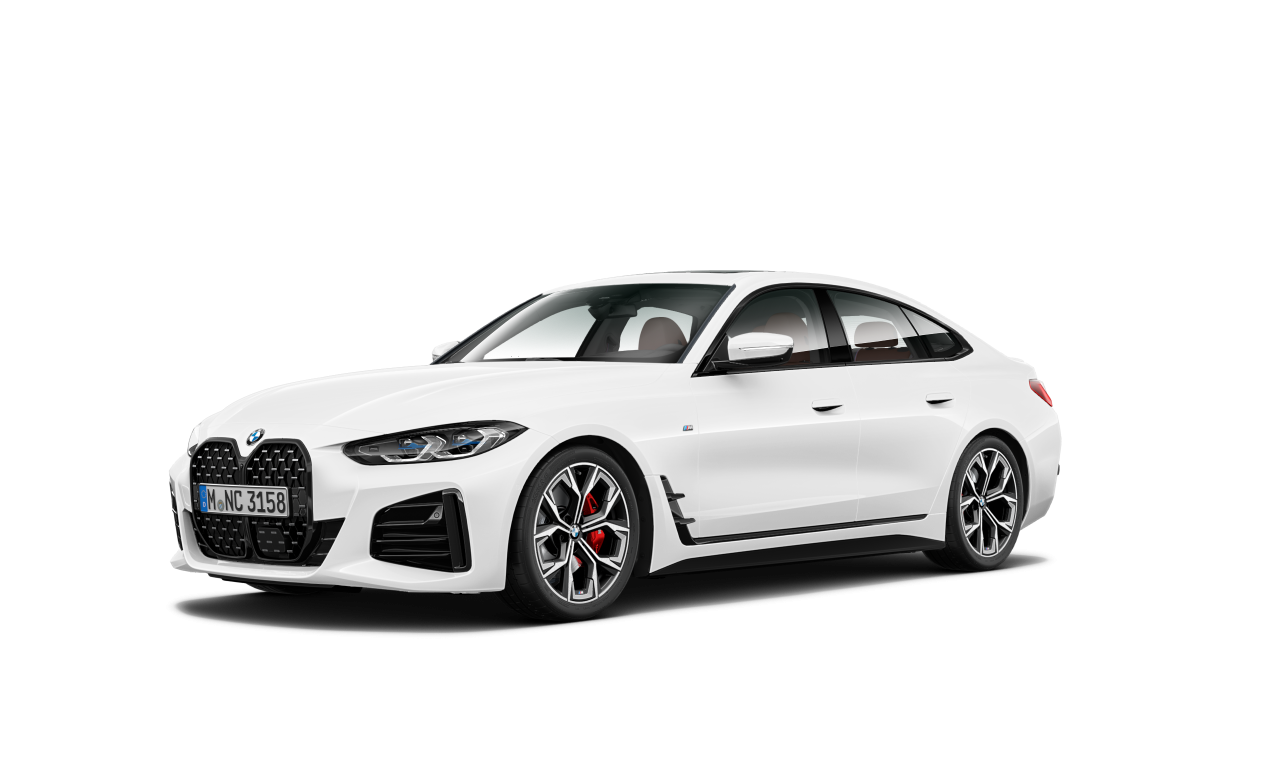 Exterior of 2021 BMW 420i (G26), VIN WBA31AV03NFL72460