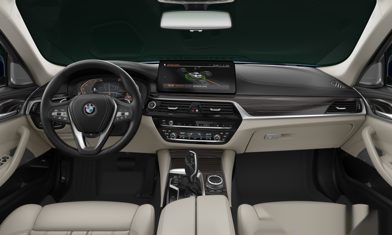 Interior of 2021 BMW 520d (G30 (MUE)), VIN WBA31BL070WX55349