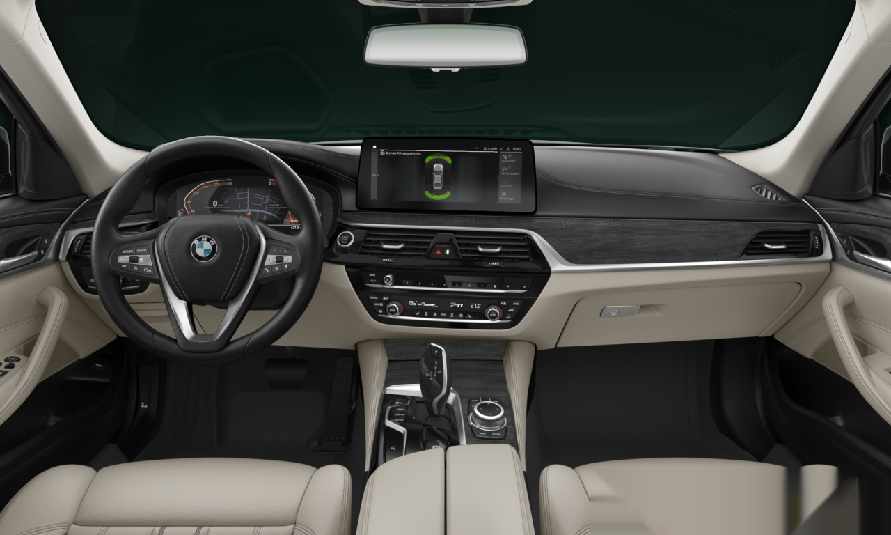 Interior of BMW 520d (G30 (MUE)), VIN WBA31BL0X0WX73490