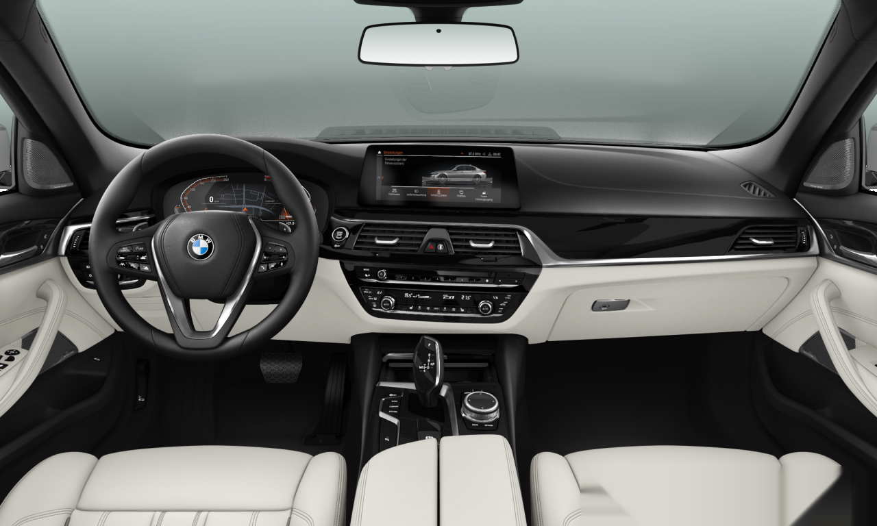 Interior of BMW 520d xDrive (G30), VIN WBA31DW020WW80342