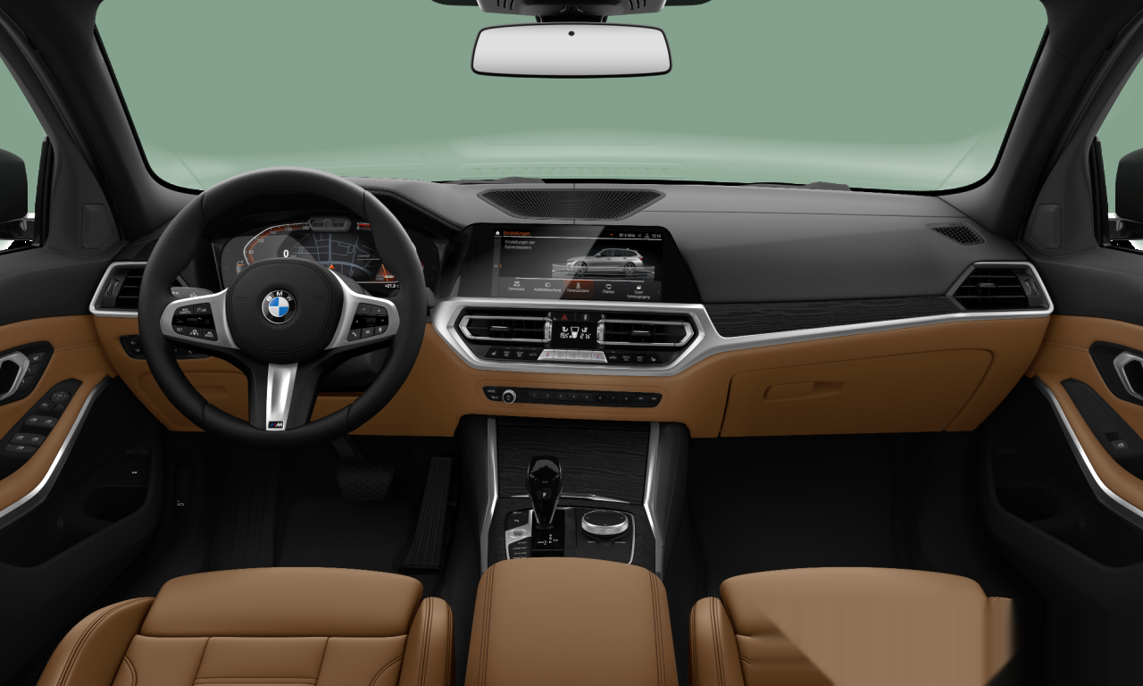 Interior of 2021 BMW 320d xDrive (G21), VIN WBA31DZ020FL15056