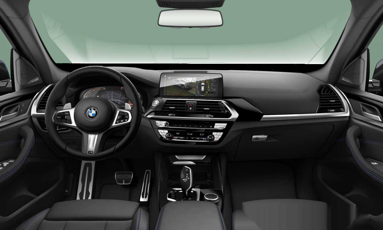 Interior of 2021 BMW X3 xDrive20d (G01), VIN WBA35BG010N086614