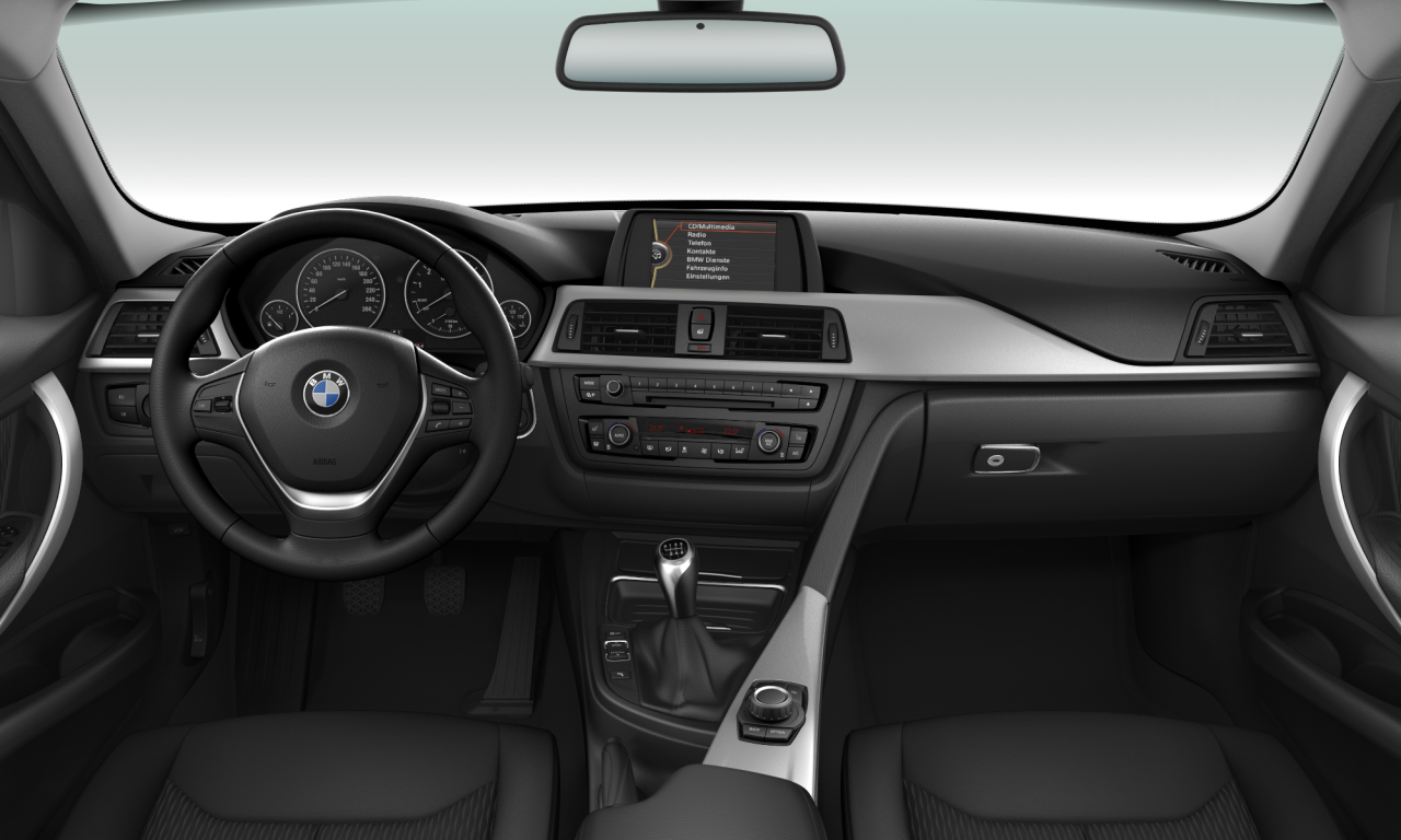 Interior of 2020 BMW 316i (F30), VIN WBA3A11080J283334