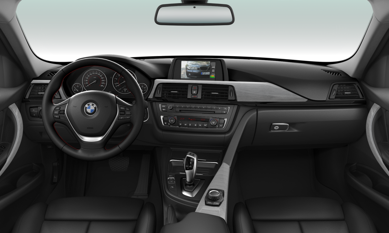 Interior of BMW 316i (F30), VIN WBA3A16000NS35358